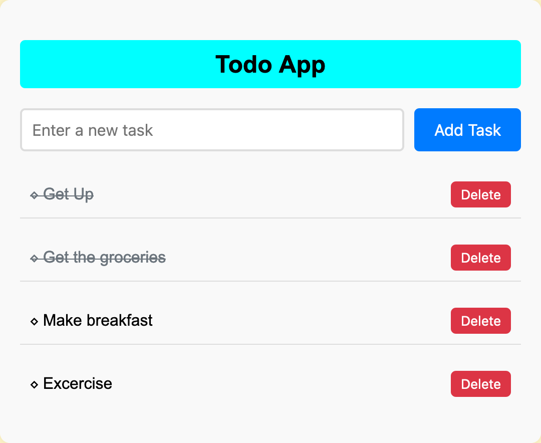 Full Stack Todo App